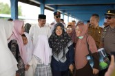 Hari ini, 257 CJH Siak Bertolak Menuju Batam, Bupati Afni Ikut Mengantar