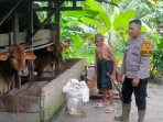 Bhabinkamtibmas Polsek Pasir Penyu Kompak Sambangi Desa Binaan Dukung Ketahanan Pangan