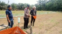 Program Ketahanan Pangan Berjalan, Polsek Minas Cek Perkembangan Jagung Pipil di Kampung Mandiangin