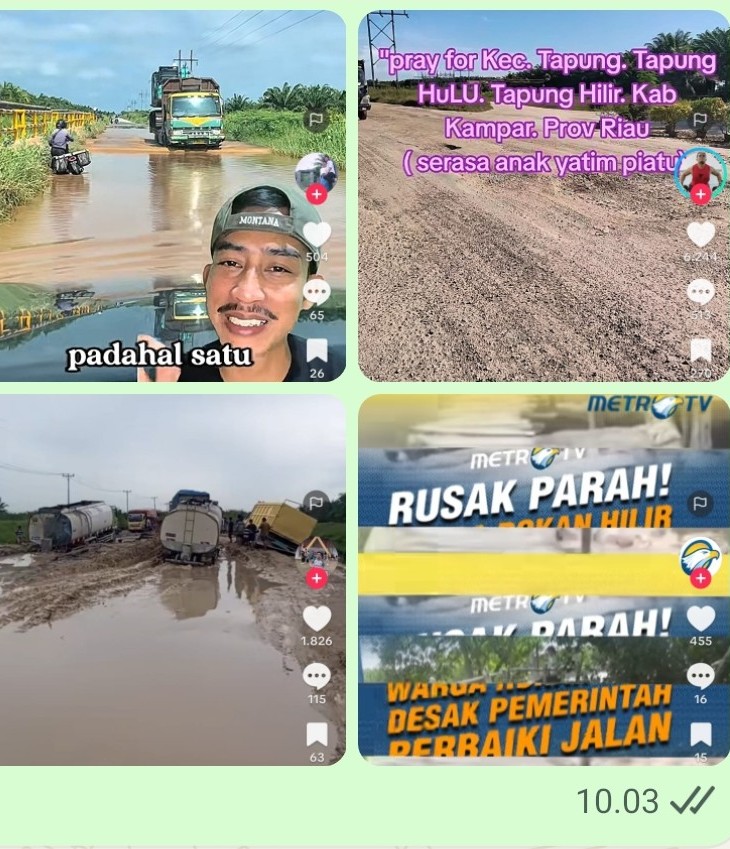 Darbi SAg soroti jalan rusak di Propinsi Riau