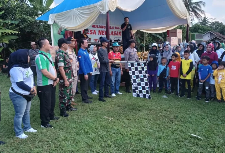 Puncak Acara Milangkala Ke 39, Desa Gelar Jalan Sehat