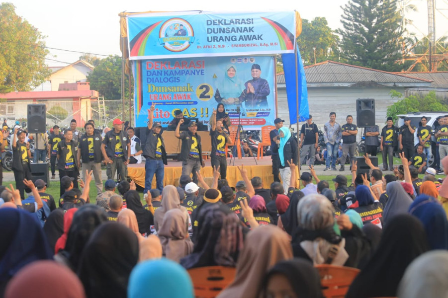 GAS Meledak, Ribuan Urang Awak Deklarasi Dr.Afni Jadi Bupati Siak