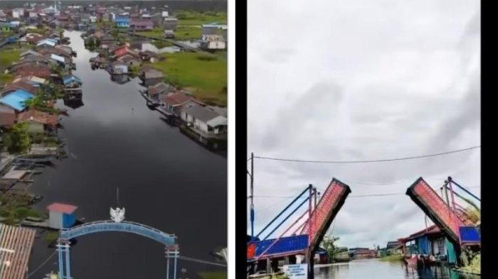 Penampakan Indahnya Desa Muara Enggelam, Desa Tanpa Daratan di Pedalaman Kalimantan