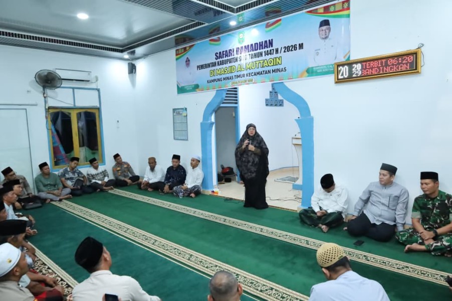 Safari Ramadan di Minas Timur, Bupati Siak Perkuat Silaturahmi dengan Warga Dusun Lukut