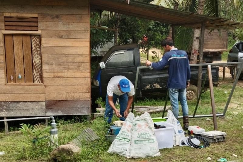 Desa Panaan terima bantuan panel surya dari Pertamina