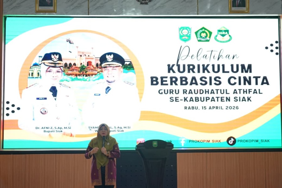 Tanamkan Pendidikan Penuh Kasih, Bupati Siak Dorong Guru RA Terapkan KBC