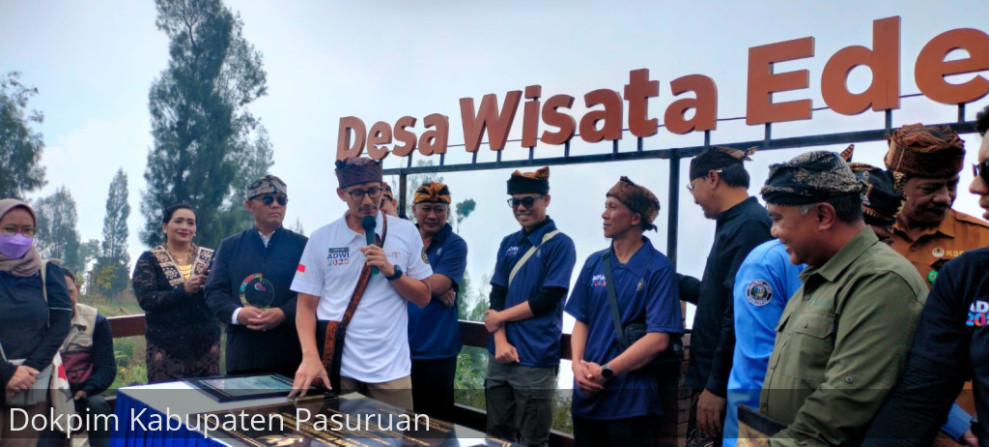 Sambut Mas Menteri Sandi di Desa Wisata Wonokitri, Bupati Sampaikan Progres Destinasi Wisata Edukasi