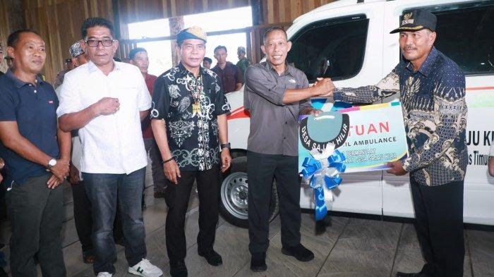 Dapat Bantuan dari Perusahaan, Dua Desa di Tanjung Palas Timur Bulungan Terima Hibah Mobil Ambulans