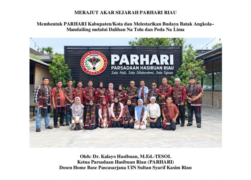 Bahasa Inggris Berbasis Cinta:   Mengintegrasikan Deep Learning dan   Pedagogi SOLO di Sekolah  Oleh: Dr. Kalayo Hasibuan, M.Ed.-TESOL  Dosen Home Base Pascasarajana  UIN Sultan Syarif Kasim Riau