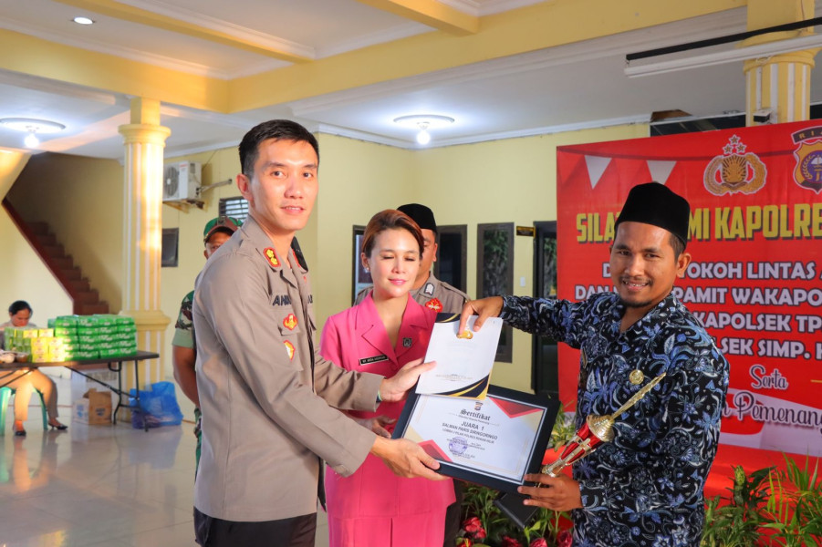 Pj Datuk Penghulu Tanjung Medan Barat Sabet Juara 1 Lomba Penyuluhan Pesan - Pesan Kamtibmas Polres Rokan Hilir