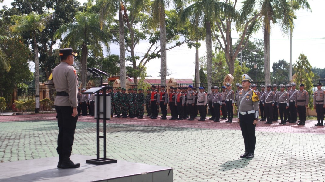 Apel Operasi Zebra 2025 di Polres Siak: Kapolres Tekankan Humanis, Tertib, dan Zero Komplain