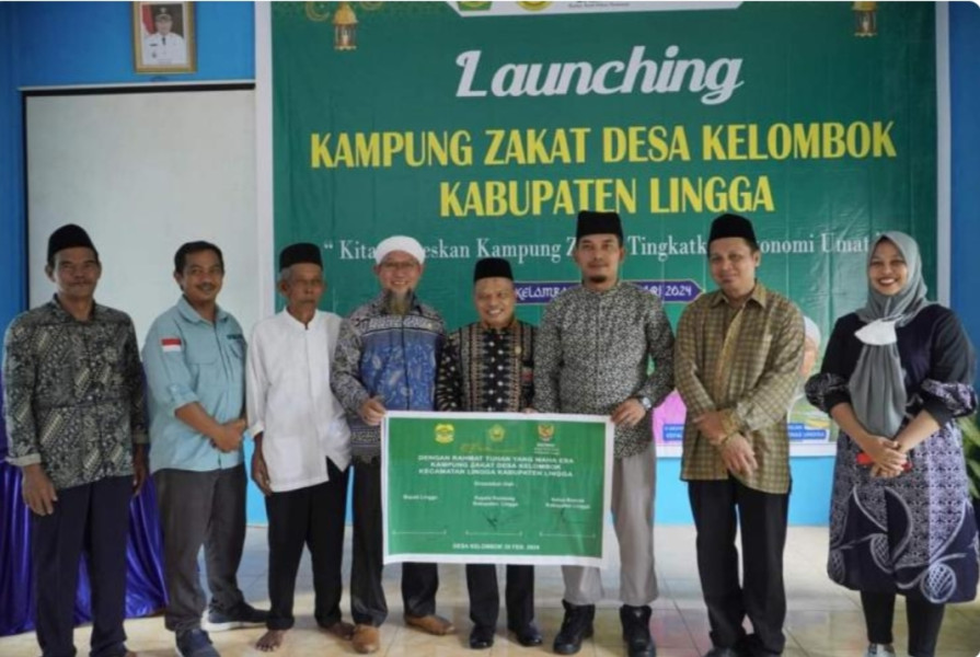 Lingga Luncurkan Kampung Zakat di Desa Kelombok untuk Pengembangan Ekonomi