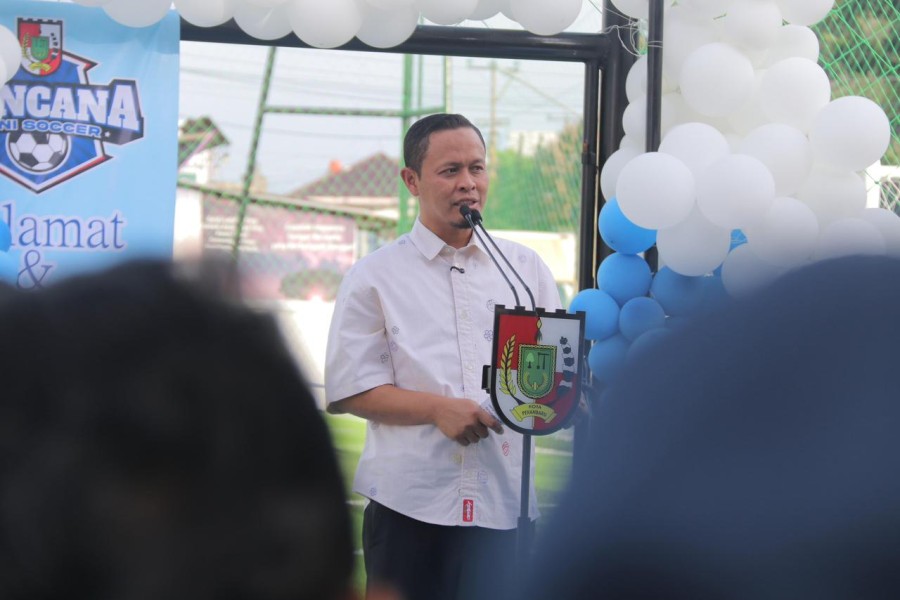 Pertama di Indonesia, Wako Pekanbaru Bangun Lapangan Mini Soccer Gratis