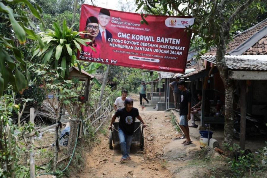 Ganjar Milenial Membuat Akses Jalan Warga Desa di Lebak jadi Lebih Nyaman Dilintasi