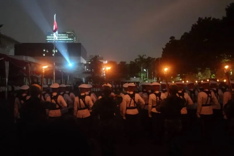 Presiden pimpin upacara Parade Senja di Kementerian Pertahanan