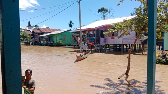 Puluhan Desa di Wilayah Kecamatan Sembakung Kembali Terendam Banjir
