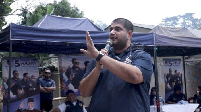 Sambangi Warga Tiga Desa di KBB, Caleg Partai Nasdem Rajiv Siap Berikan PIP Lebih Banyak