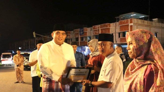 Desa Malang Rapat Raih Juara Pertama Festival Lampu Cangkok di Bintan